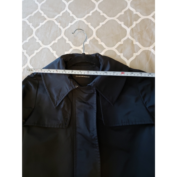 *Club Monaco Black Midweight Jacket/Coat Women's Size Small - Picture 10 of 12